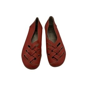 Leather Womens Driving Shoes Cutouts Size 10 Flexible Comfy Casual Relaxed